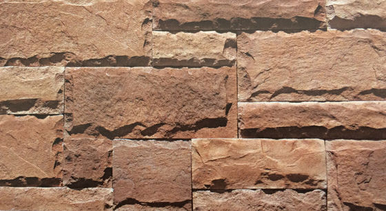 500SQM pedra cultivada exterior, folheado irregular da parede de pedra do cogumelo 3D