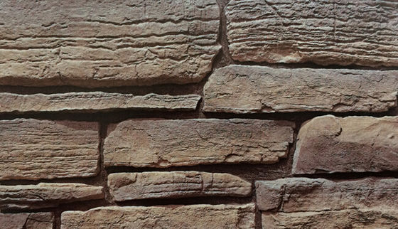 Hardy Fireproof Artificial Culture Stone, pedra da ardósia do folheado 500SQM de 14mm