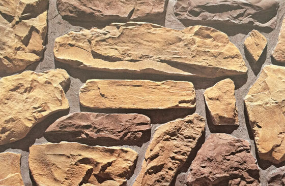 Cimento de grau AAA, tijolo de pedra cultivada para paredes exteriores e interiores