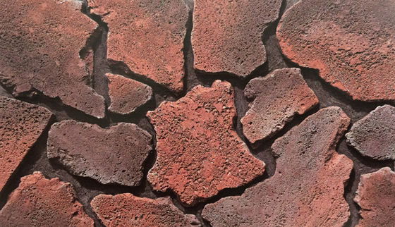 Cimento vermelho de grau AAA tijolo de pedra cultivada para decoração de parede