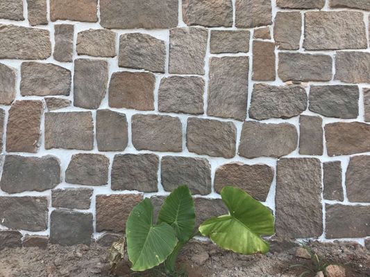 o GV de 14mm cultivou o tijolo da pedra decorativo para ajardinar da parede do jardim