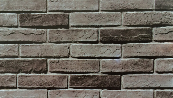 Painéis de parede decorativos do cimento artificial interior da pedra da cultura 60x200mm