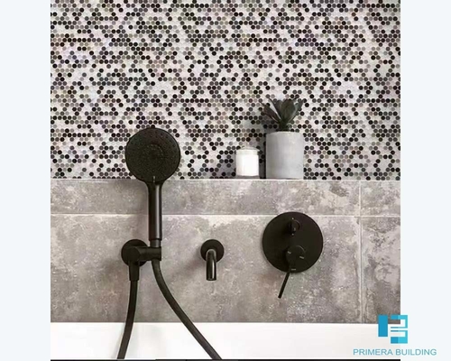 Porcelanato de parede decorativo em forma de botão de cor mista 6 mm de espessura